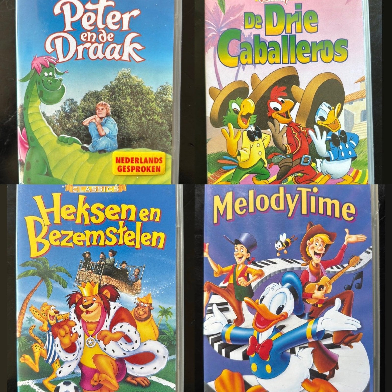 Disney VHS 4 Stuks, Cd's en Dvd's, Alle leeftijden, Ophalen of Verzenden, Zo goed als nieuw, Overige genres