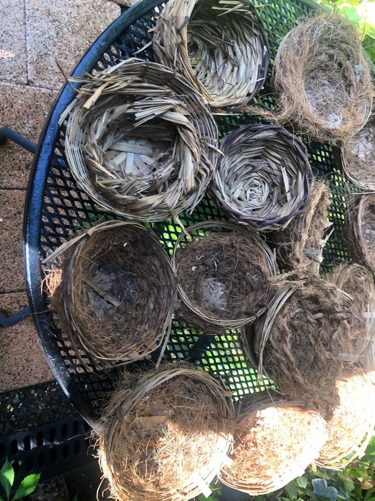 19 stuks vogelnestjes div cocos hangmodel meeste, Ophalen of Verzenden, Hout, Vogelkooi