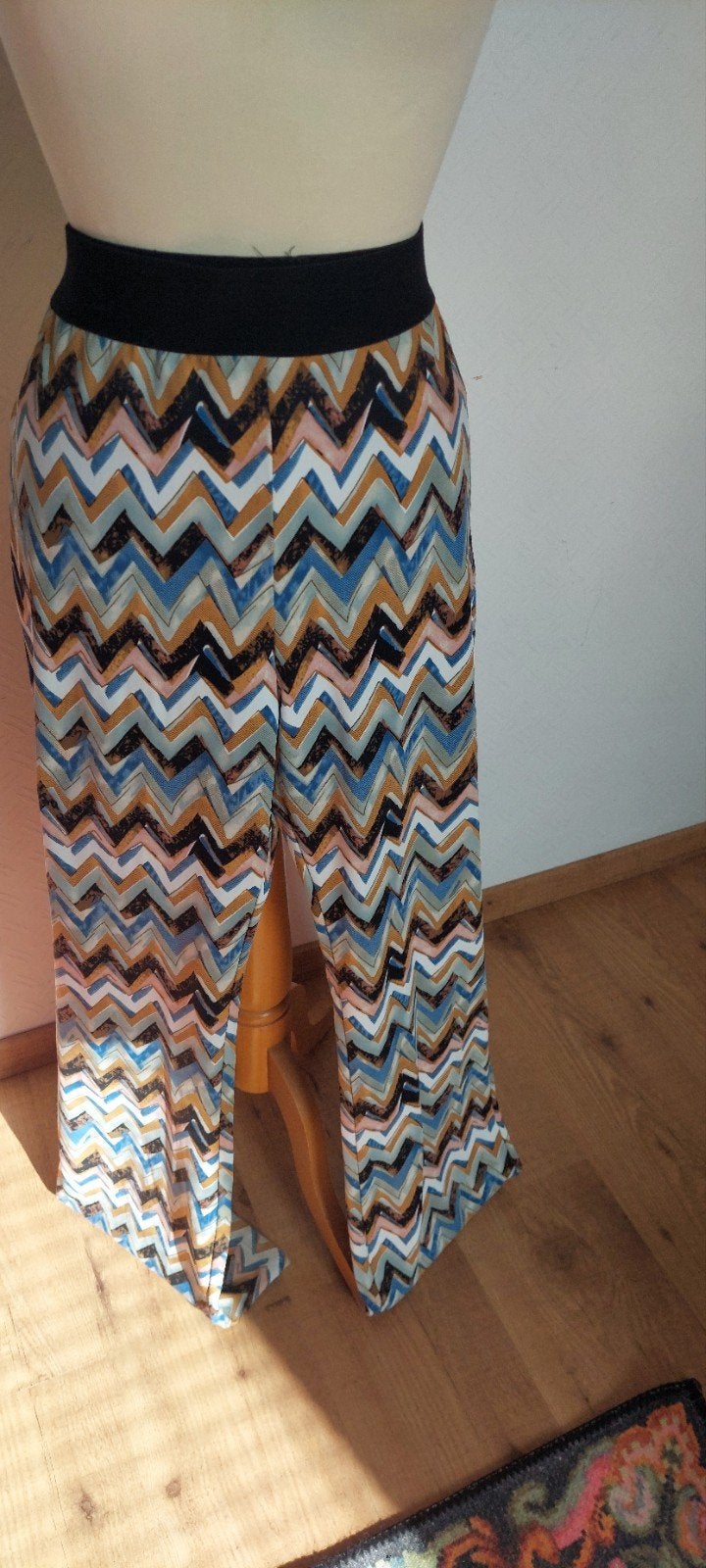 Zgan Norah stretch broek met leuke print, maat 46, Meerkleurig, Maat 46/48 (XL) of groter, Ophalen of Verzenden, Zo goed als nieuw
