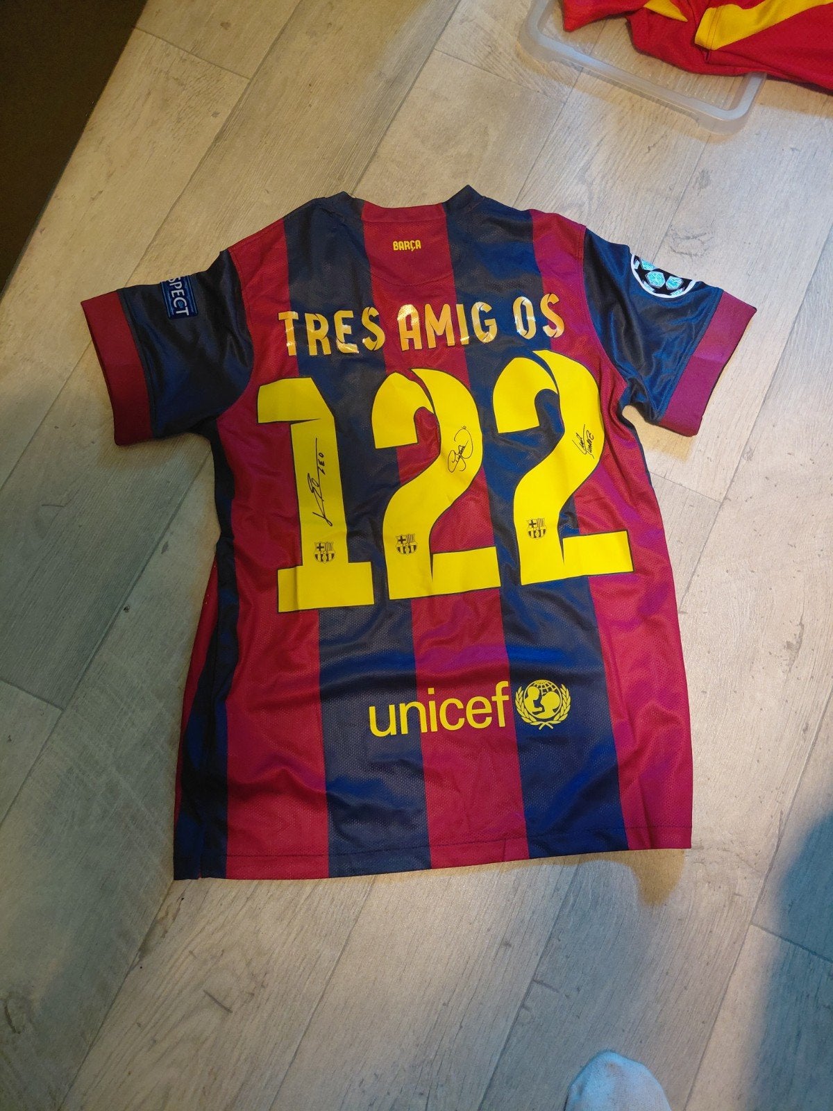 Gesigneerd shirt Messi, Suarez, Neymar - FC Barcelona, Ophalen of Verzenden