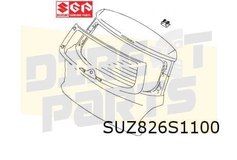 Suzuki Swift achterklep (te spuiten) (3/17-) Origineel! 6910, -, Nieuw, Ophalen of Verzenden, Achter