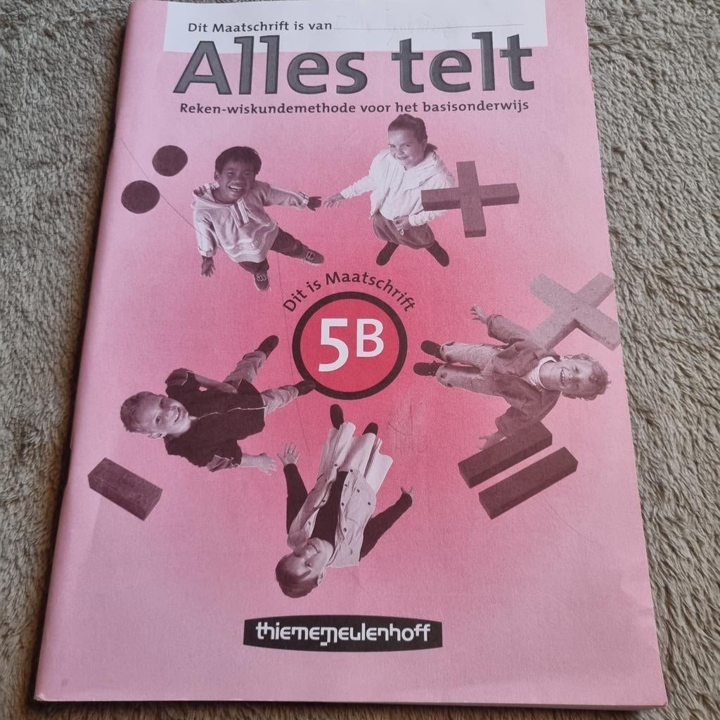 Groep 5 rekenen Alles telt 5B  basisonderwijs, Boeken, Ophalen of Verzenden, Gelezen, ThiemeMeulenhoff