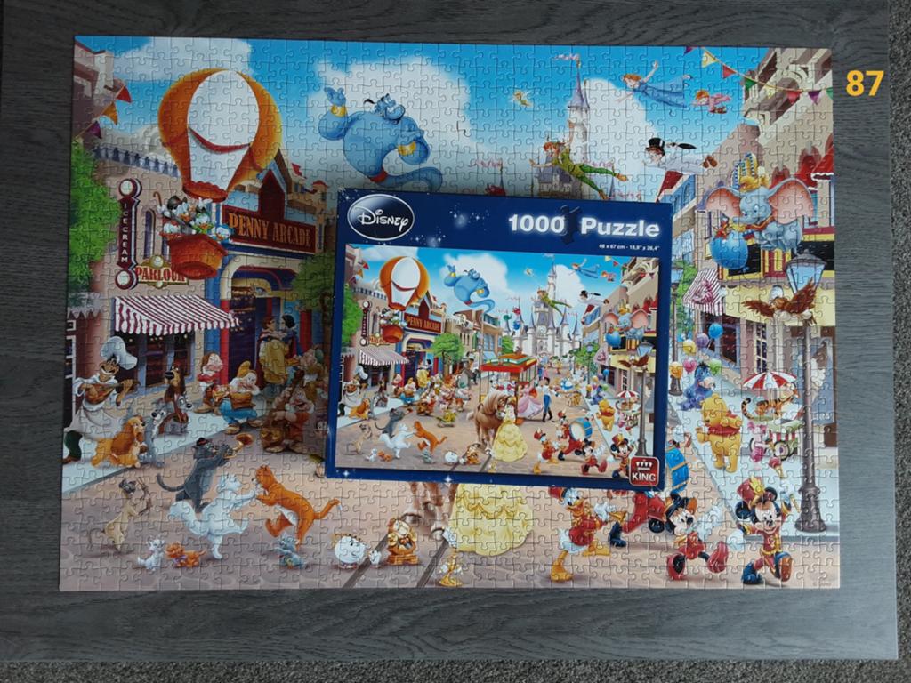 Puzzel 1000 stukjes compleet King Disney, Ophalen of Verzenden, 500 t/m 1500 stukjes, Zo goed als nieuw