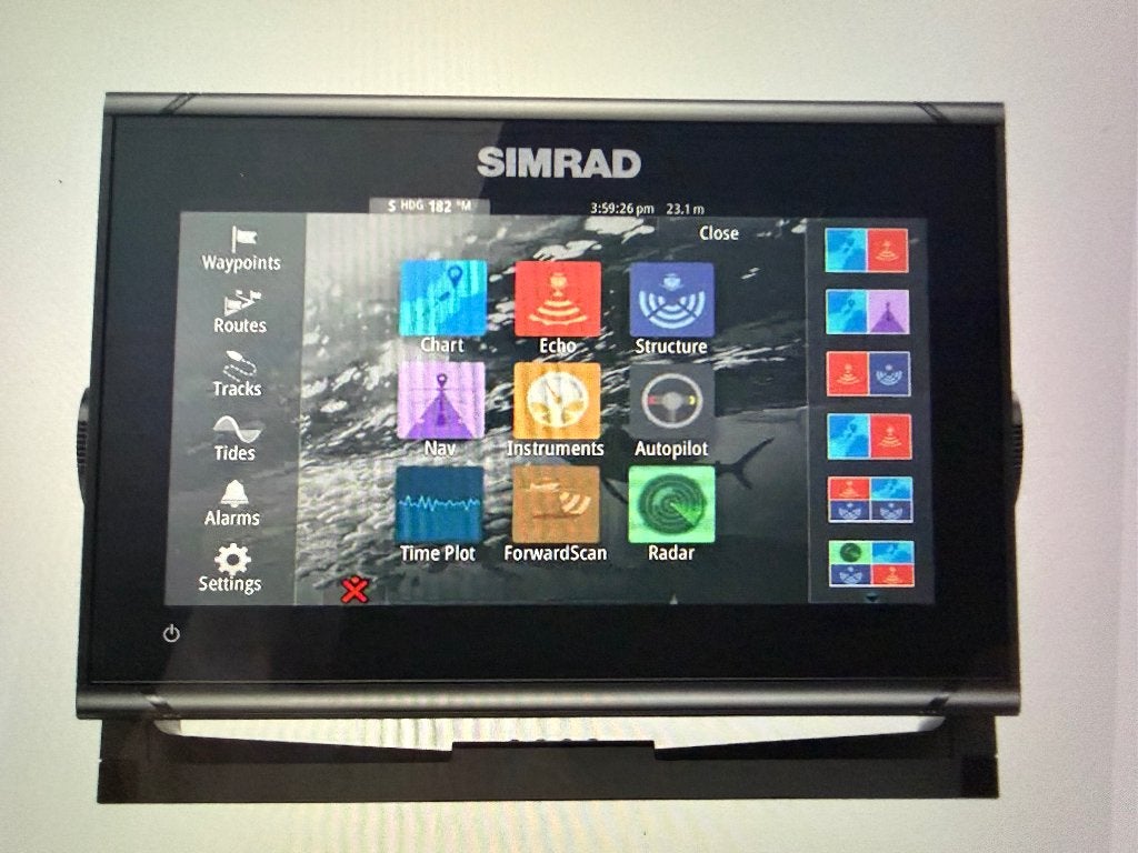 SIMRAD plotter G09 XSE, Ophalen of Verzenden, Zo goed als nieuw, Kaartplotter of Fish Finder