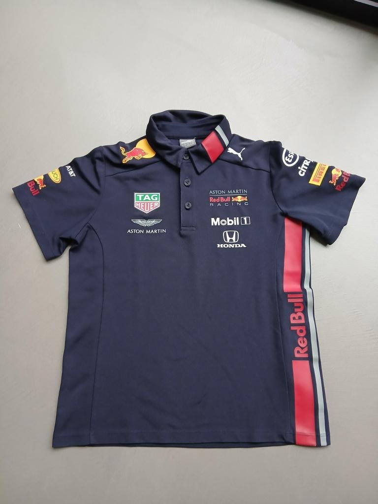 Red Bull Racing Max Verstappen kinder polo - maat 128/134, Red Bull Racing, Ophalen of Verzenden, Zo goed als nieuw, Shirt of Longsleeve