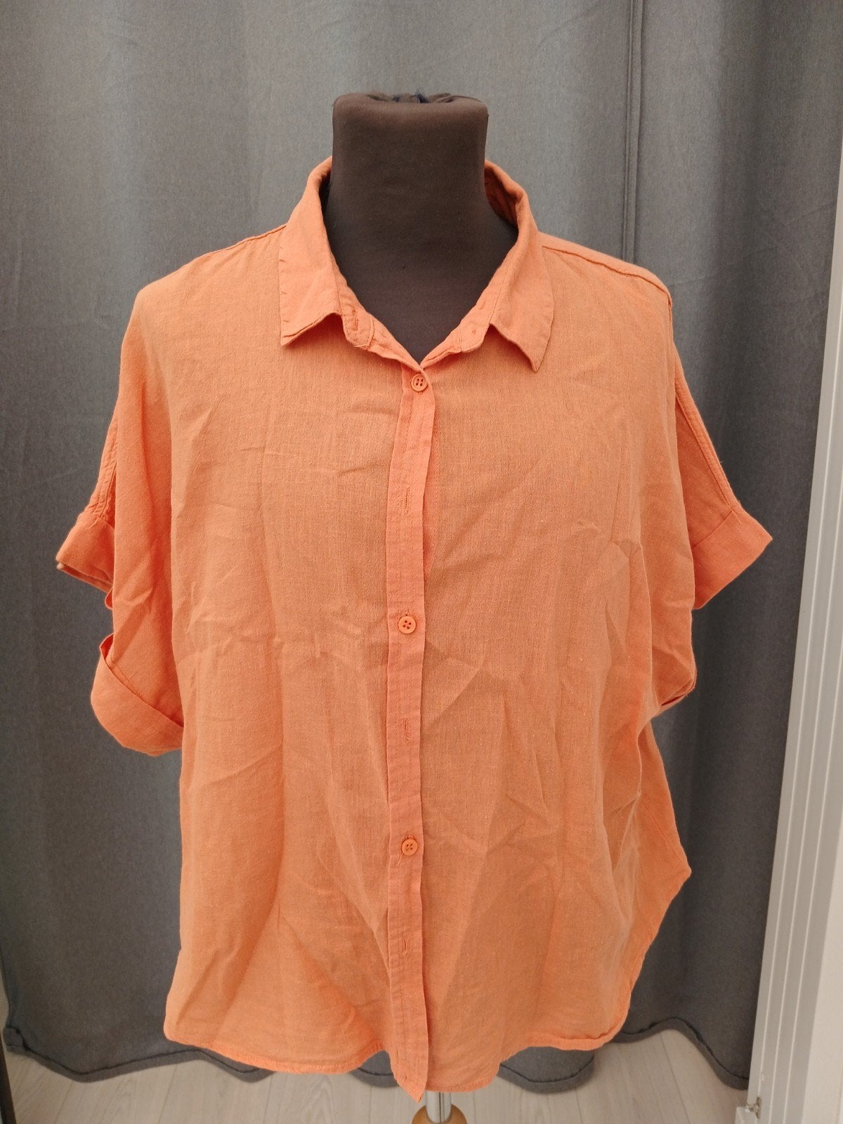 Coco Bella Nieuwe Blouse Maat 46 - Oranje Linnenmix, Coco Bella, Maat 46/48 (XL) of groter, Nieuw, Oranje