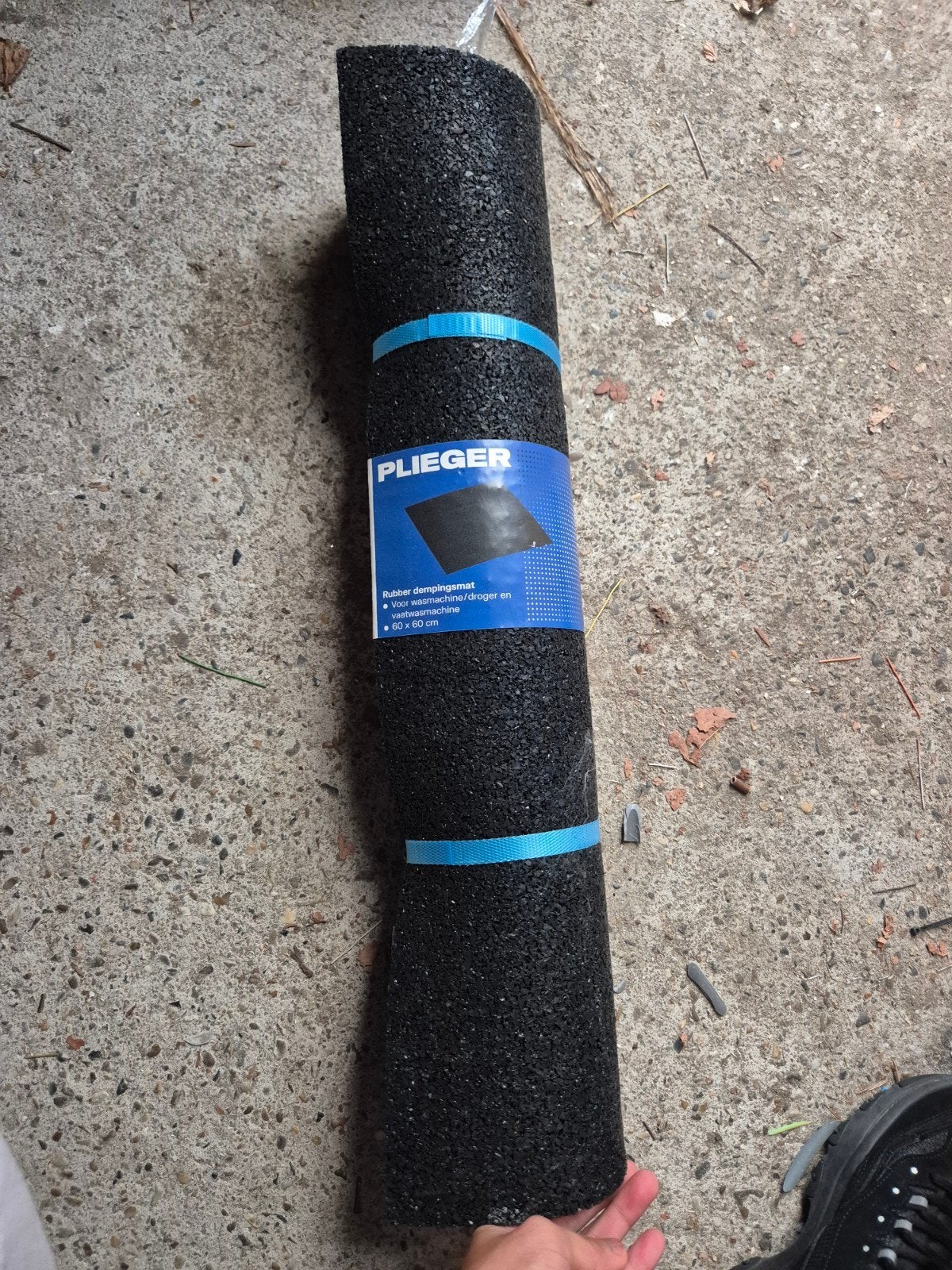 Plieger rubberen dempingsmat 60x60 cm, Ophalen of Verzenden, Nieuw