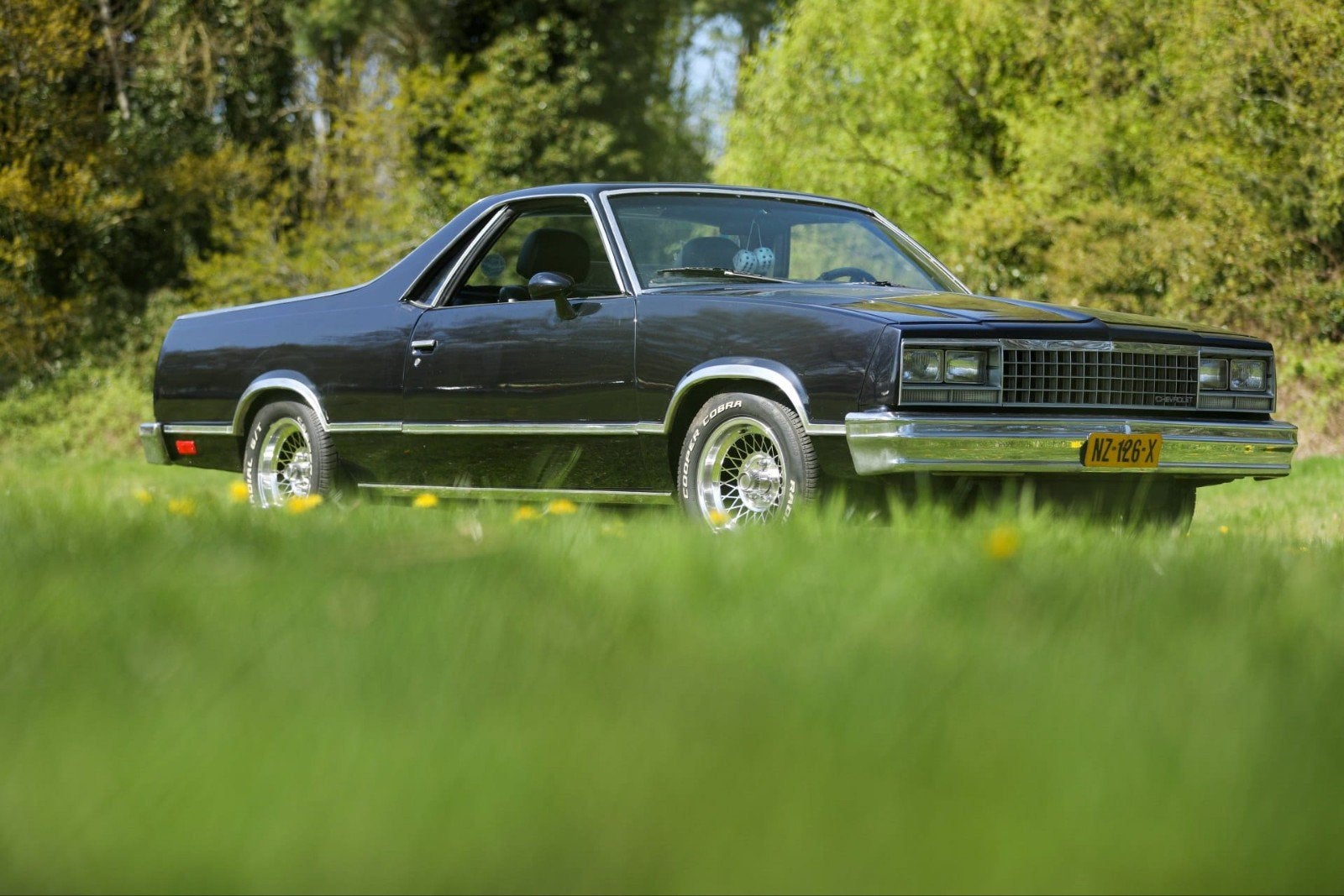 Chevrolet 1981 Blauw, Auto's, Chevrolet, Automaat, Achterwielaandrijving, 8 cilinders, Leder en Stof