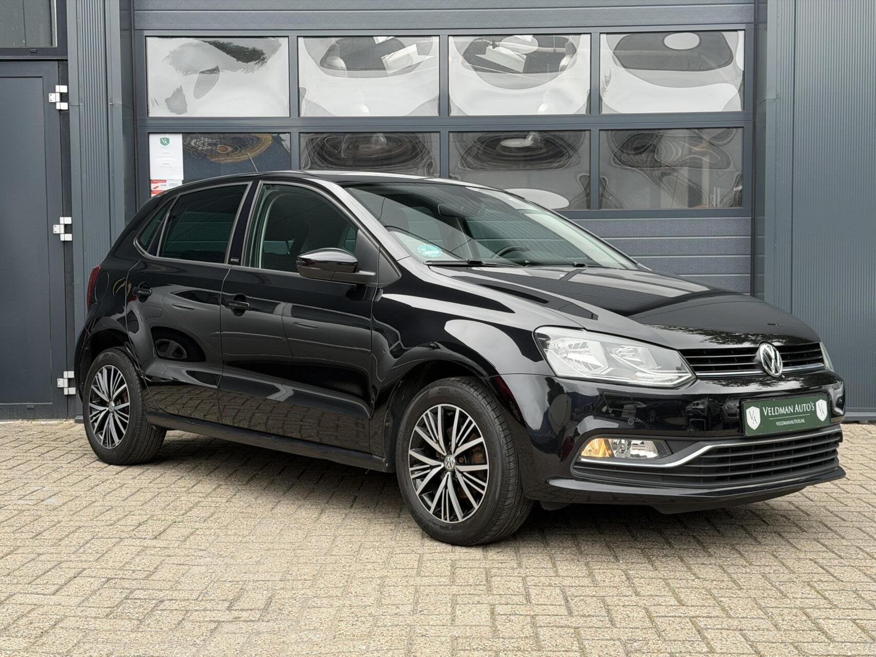 Volkswagen Polo 1.0 MPI Allstar | Cruise | PDC | Airco, Auto's, Stof, Gebruikt, Zwart, Zwart