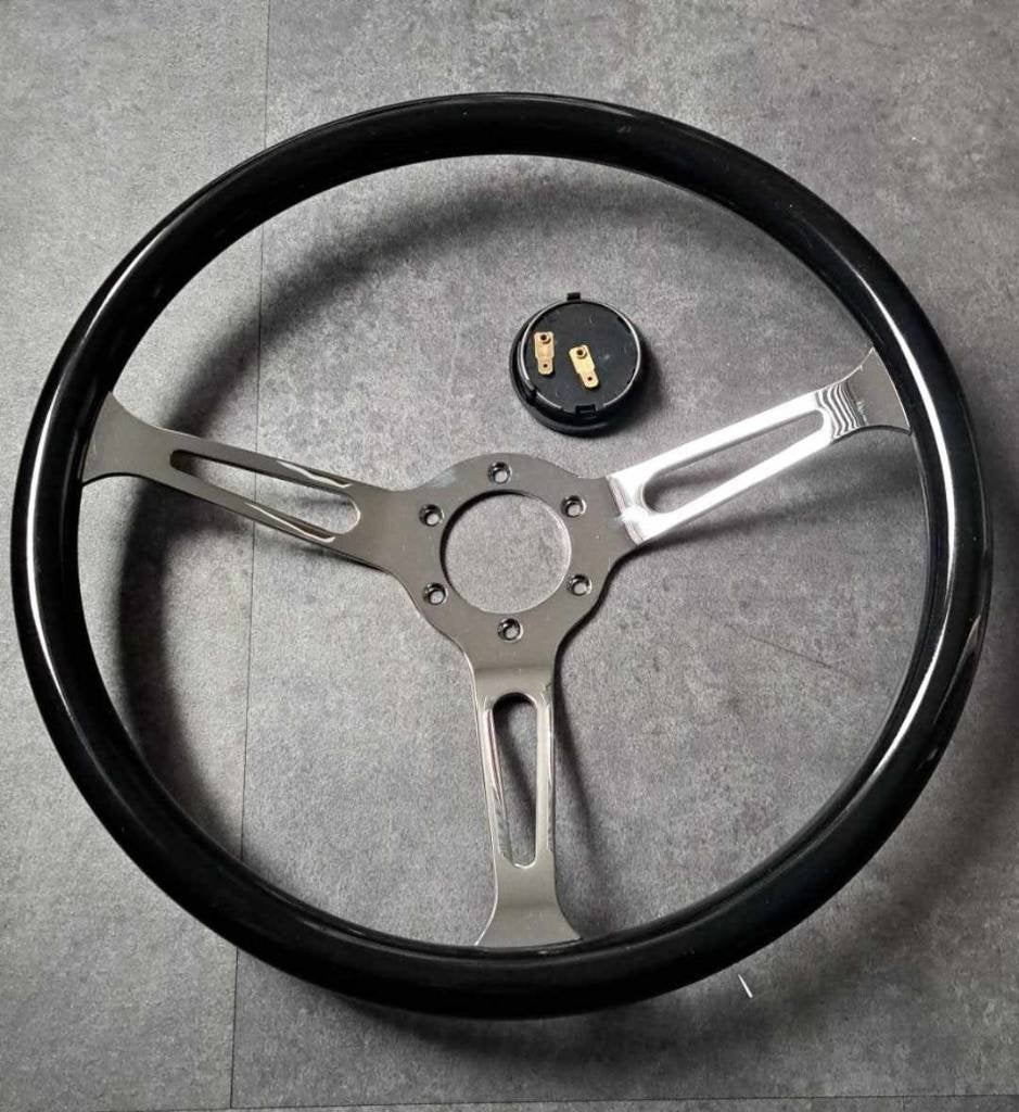 Zwart houten stuur wolfsburg nieuw, Auto-onderdelen, Ophalen of Verzenden, Nieuw, Oldtimer onderdelen