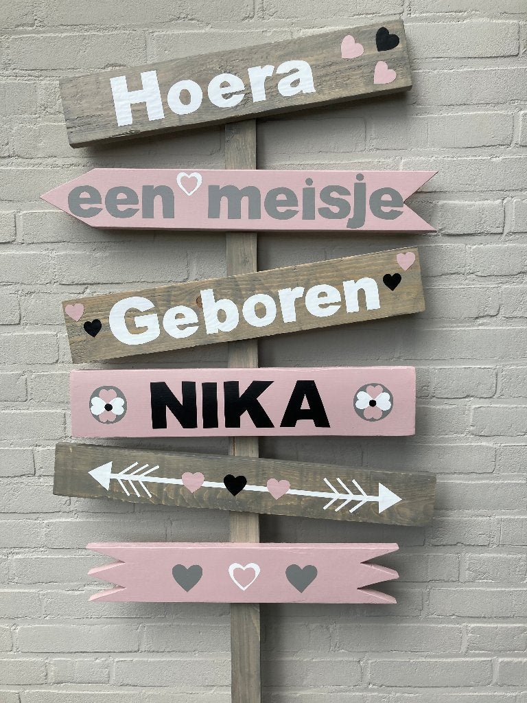 Foto 12 van geboorte bord jongen en meisje