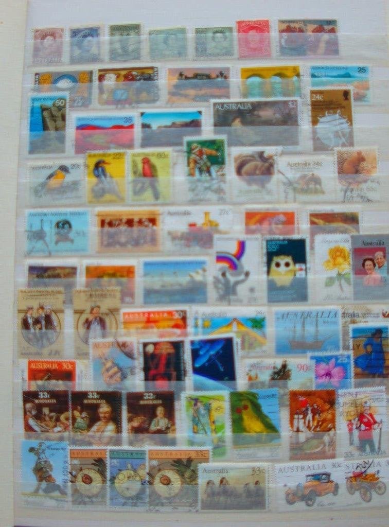 dik stockboek Australia Nieuw Zeeland, Canada Japan, Postzegels en Munten, Ophalen of Verzenden, Buitenland