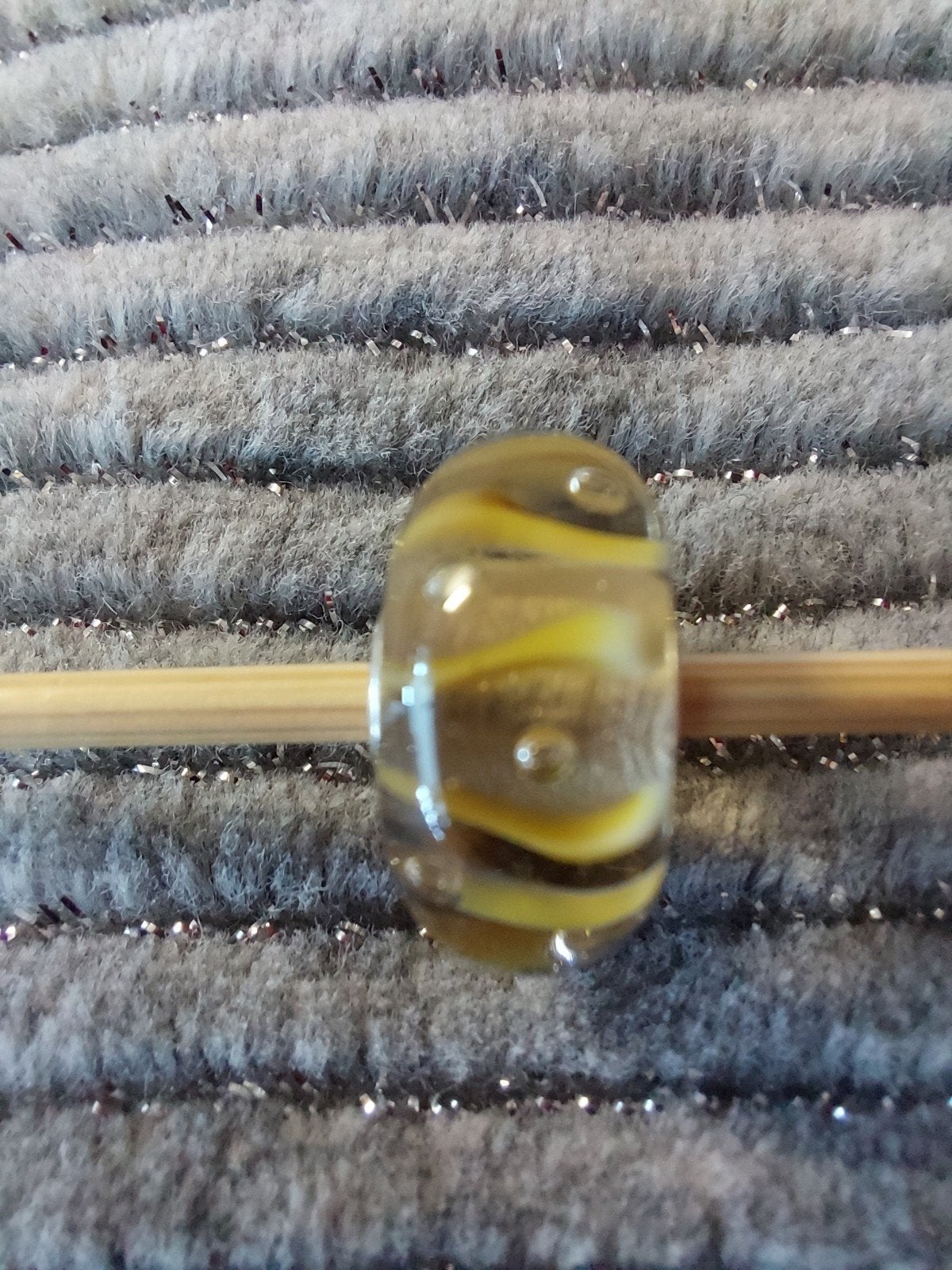Trollbeads bead Dew drops., Ophalen of Verzenden, Gebruikt, Glas of Kristal, Trollbeads