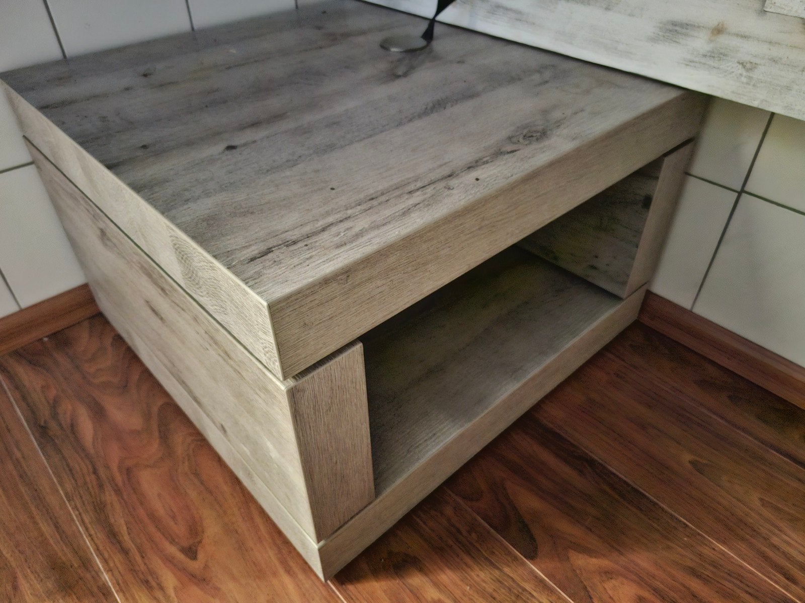 Set: TV-meubel en bijzettafel Jens (Leen Bakker), Ophalen, Gebruikt, 150 tot 200 cm, Minder dan 100 cm
