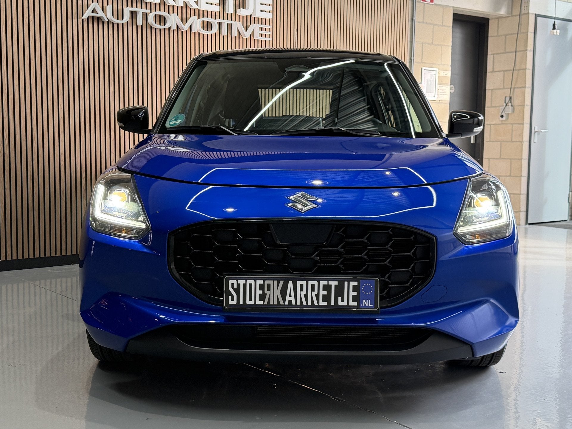Suzuki Swift 1.2 Style Smart Hybrid | Navi | ACC | Dodehoek, Auto's, Gebruikt, Zwart, 4 cilinders, Blauw