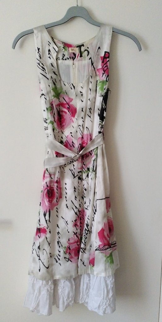 katoenen feestelijke zomerjurk met bolero, ART, Maat 38/40 (M), Ophalen of Verzenden, Zo goed als nieuw, Onder de knie