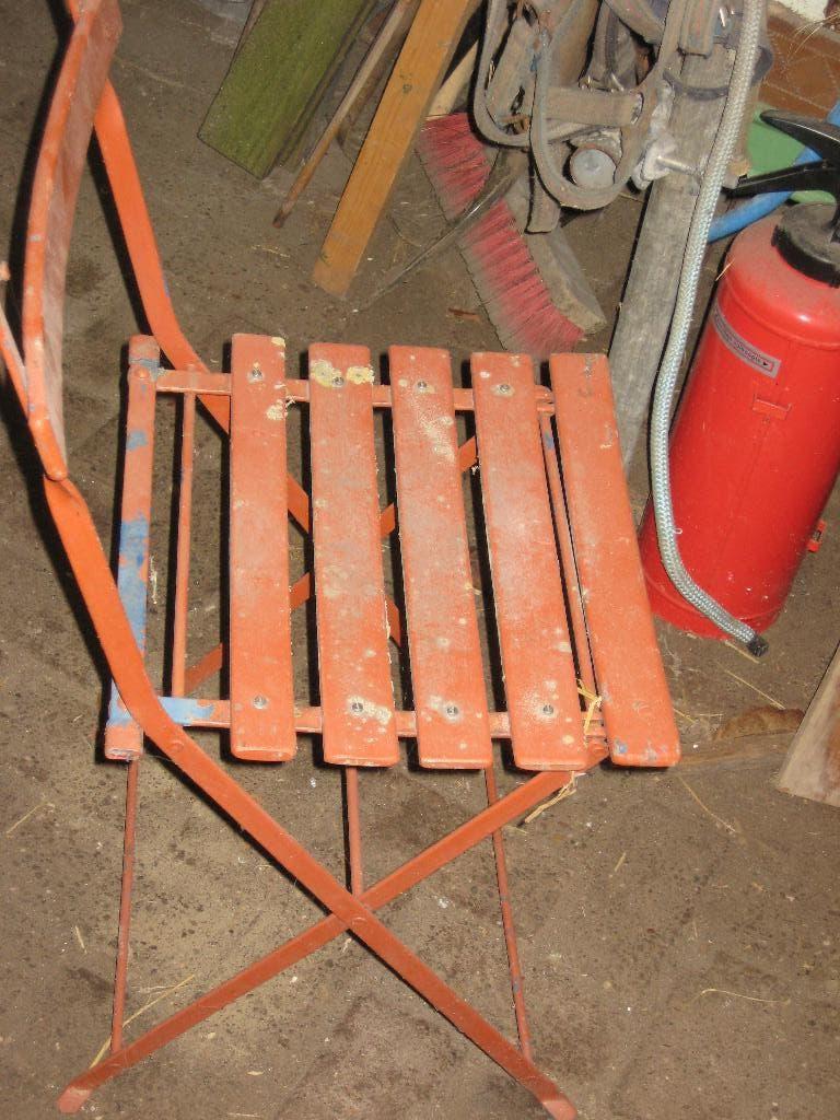 tuin stoeltje, Tuin en Terras, Ophalen, Gebruikt, Hout