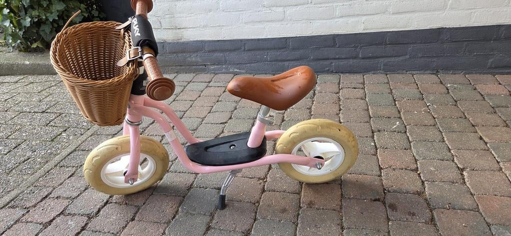 Puky loopfiets roze met mandje, Ophalen of Verzenden