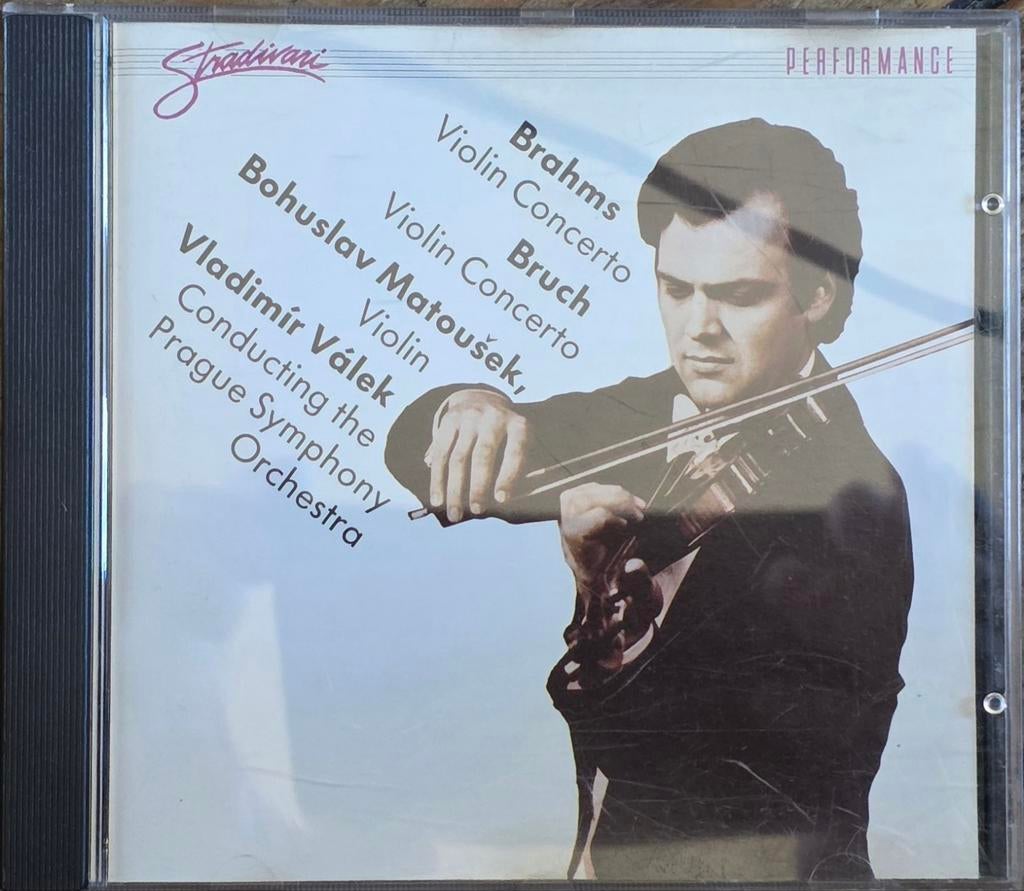 Brahms & Bruch Vioolconcerten - Matoušek, Válek CD, Cd's en Dvd's, Ophalen of Verzenden, Romantiek, Zo goed als nieuw, Orkest of Ballet