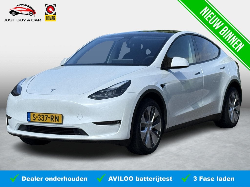 Tesla Model Y Long Range AWD 75 kWh SOH 90,6% / Trekhaak / 2, Auto's, Tesla, Bedrijf, Te koop, Model Y, 4x4, ABS, Adaptive Cruise Control