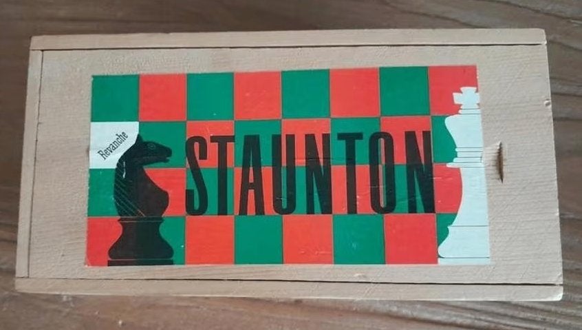 STAUNTON Schaakstukken, Een of twee spelers, Ophalen of Verzenden, Gebruikt, Staunton