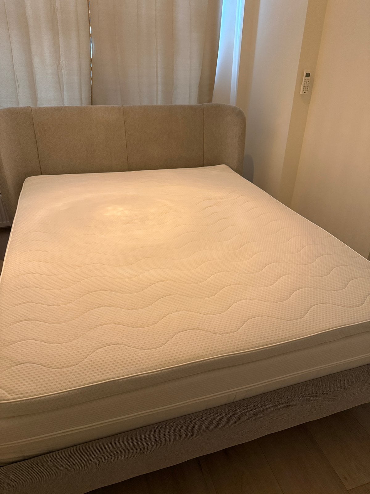 IKEA 160x200 Tufjord Anneland Norrsele bed, mattress, topper, Huis en Inrichting, Slaapkamer | Bedden, Ophalen, Tweepersoons, Zo goed als nieuw