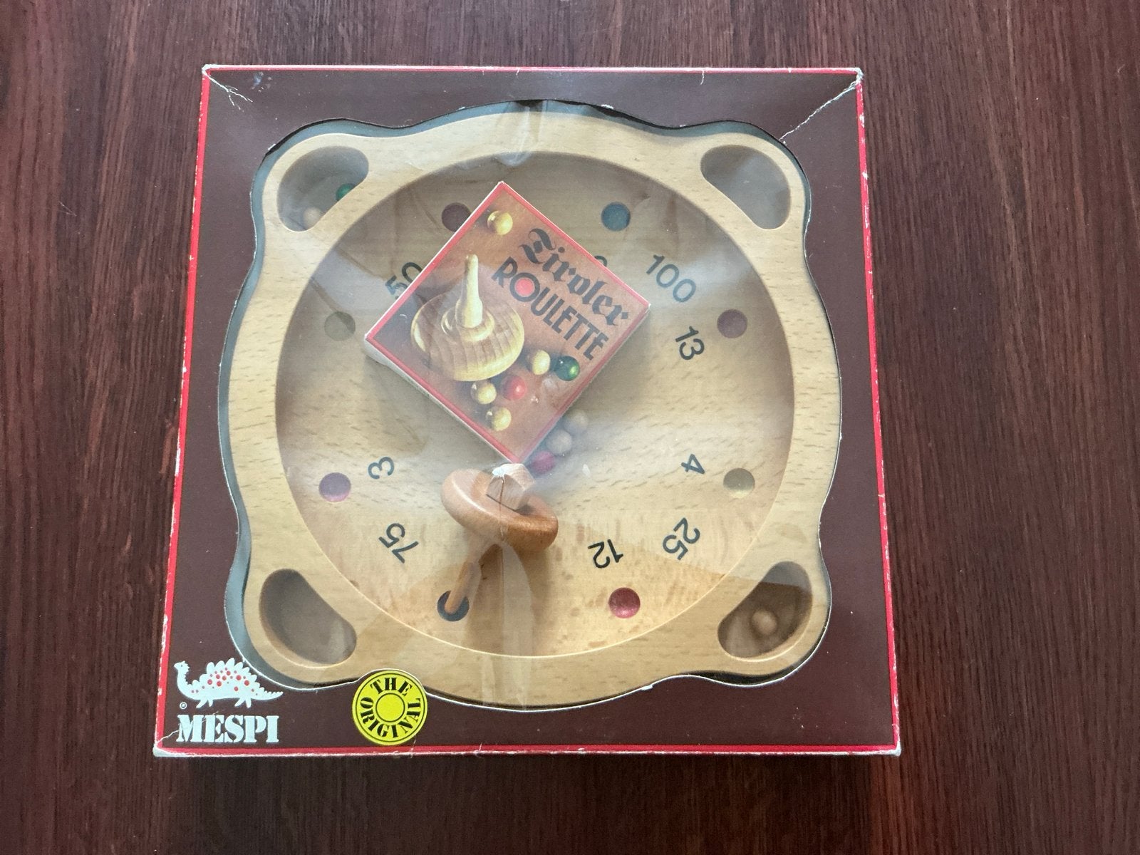 Tiroler Roulette Houten Gezelschapsspel - Mespi, Een of twee spelers, Ophalen of Verzenden, Zo goed als nieuw