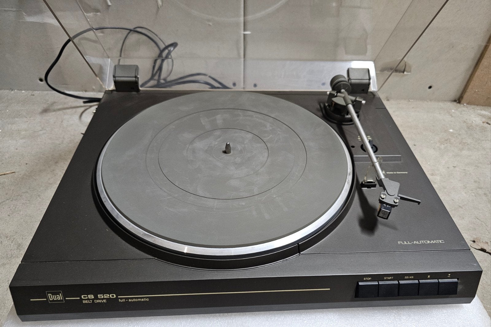 Dual CS520 volautomaat, belt drive, jaren '80, Germany made, Audio, Tv en Foto, Gebruikt, Automatisch, Ophalen of Verzenden, Platenspeler