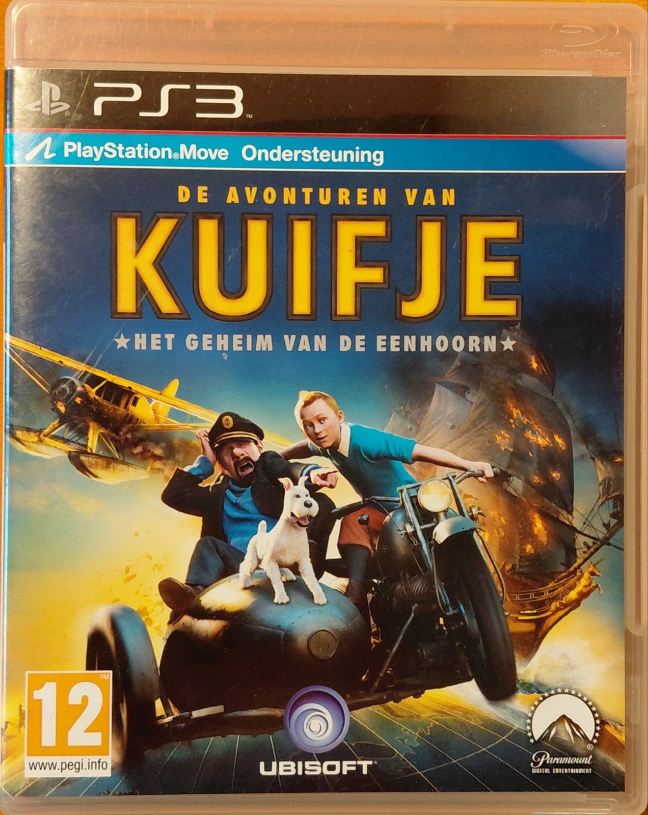 De Avonturen van Kuifje: Het Geheim van de Eenhoorn PS3, Avontuur en Actie, Gebruikt, 2 spelers, Eén computer
