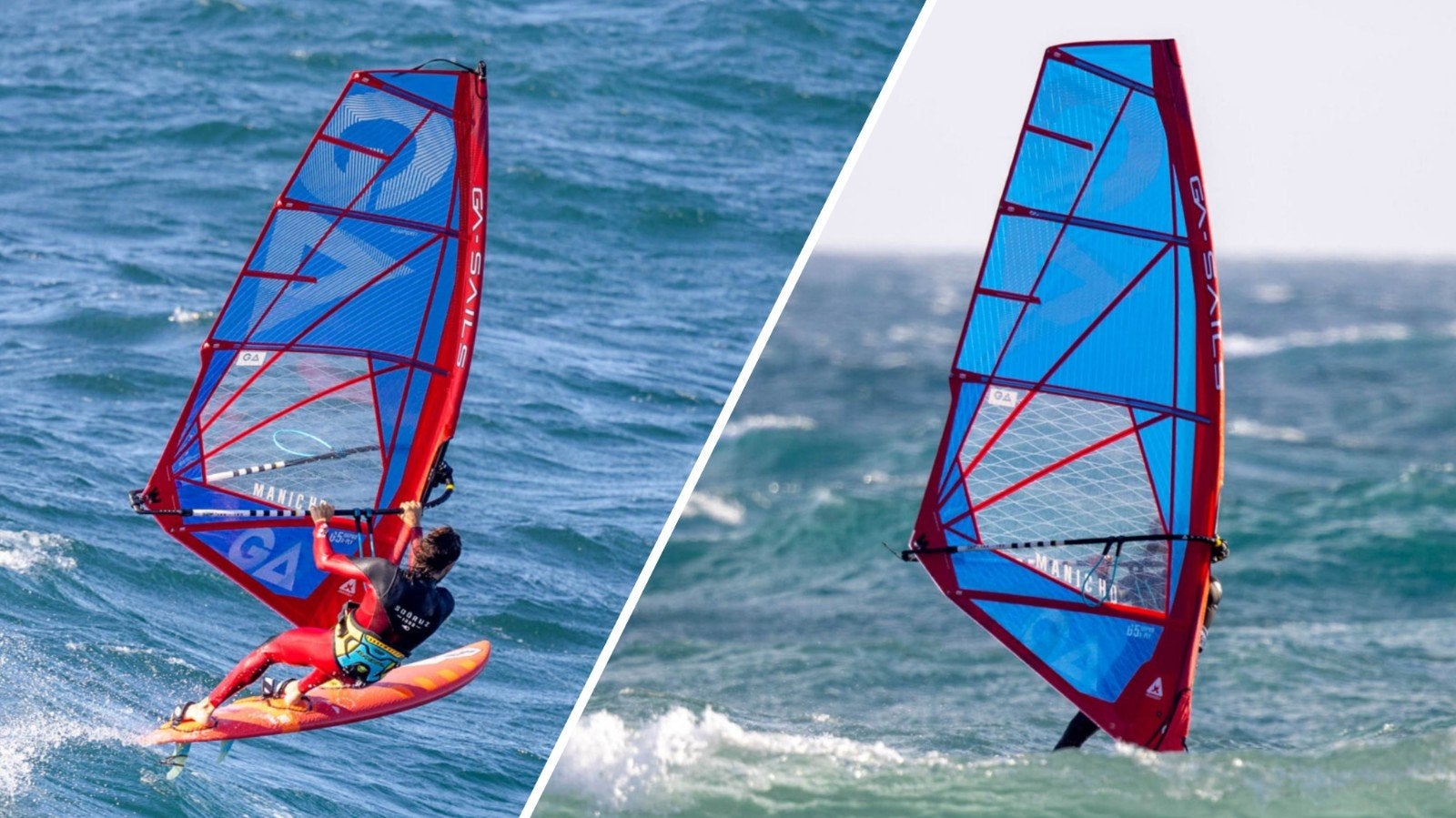 GA Sails Manic HD 4.2 Windsurfzeil - In zeer goede staat, Met draagtas, 3.5 tot 5 m², Ophalen of Verzenden, Zo goed als nieuw
