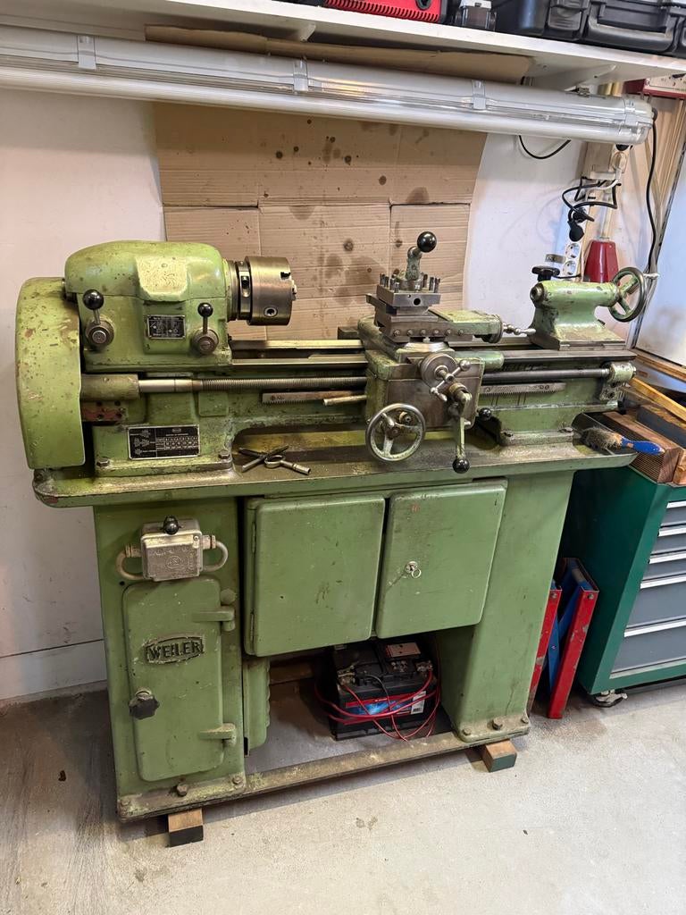 Weiler Draaibank - Robuust en Betrouwbaar, Ophalen, Gebruikt, Metaaldraaibank, 500 tot 1000 mm