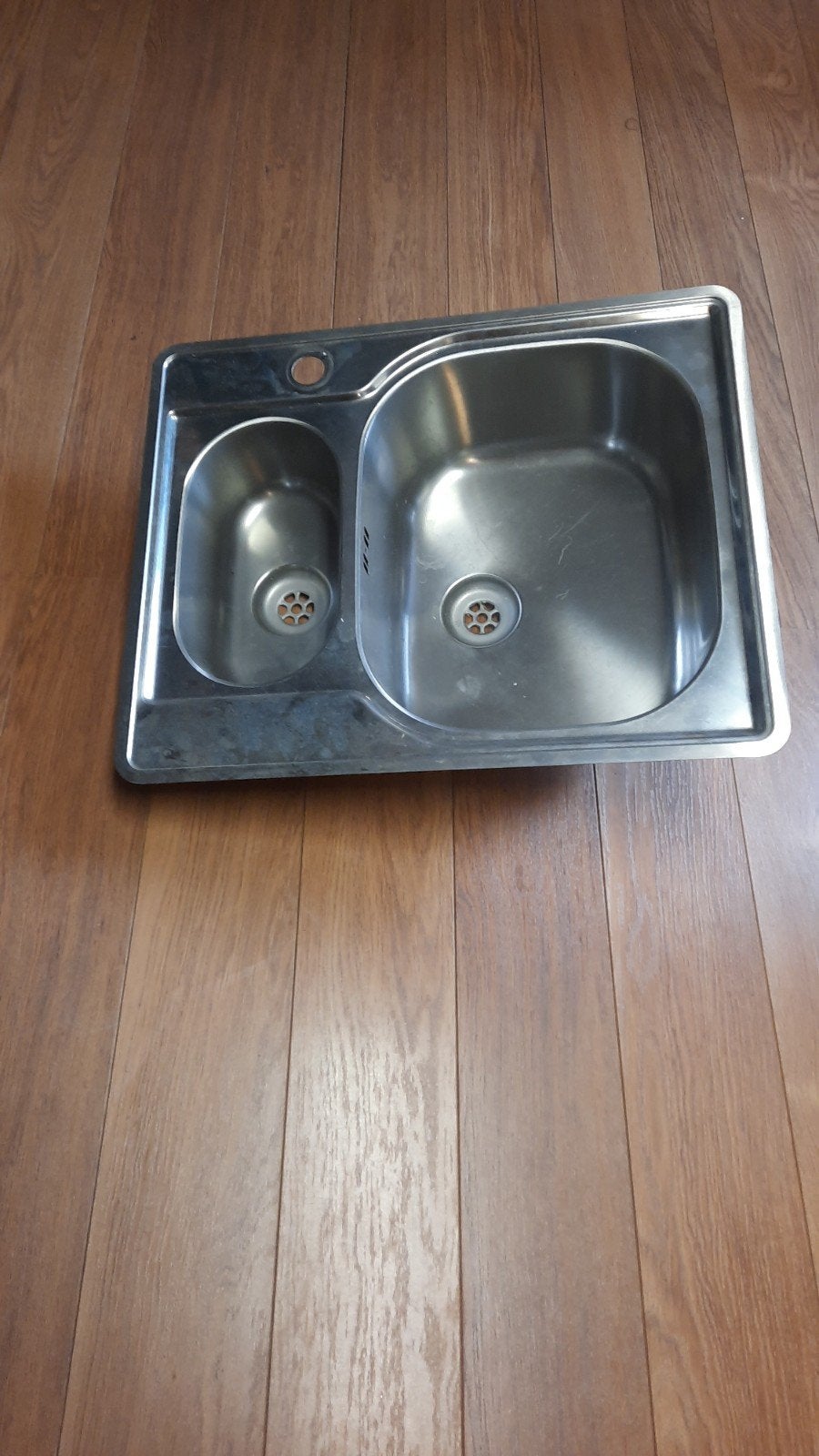 Nieuwe Franke spoelbak met twee bakken, Huis en Inrichting, Keuken | Keukenbenodigdheden, Ophalen, Overige typen, Metaal, Overige merken