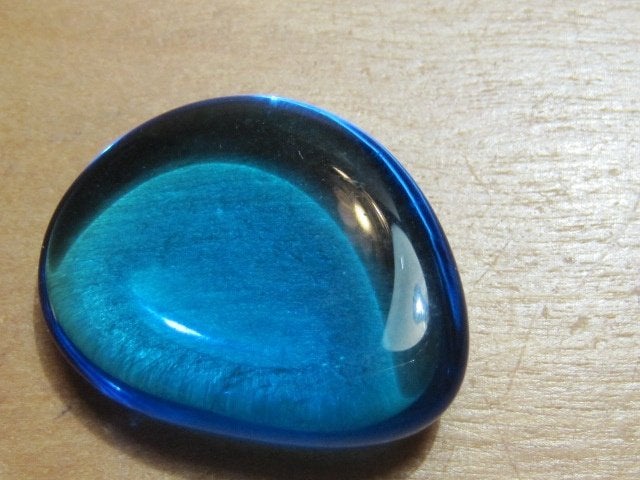 e. 4x aparte edelsteen KOBALTBLAUWE OBSIDIAAN (4), Verzenden, Nieuw