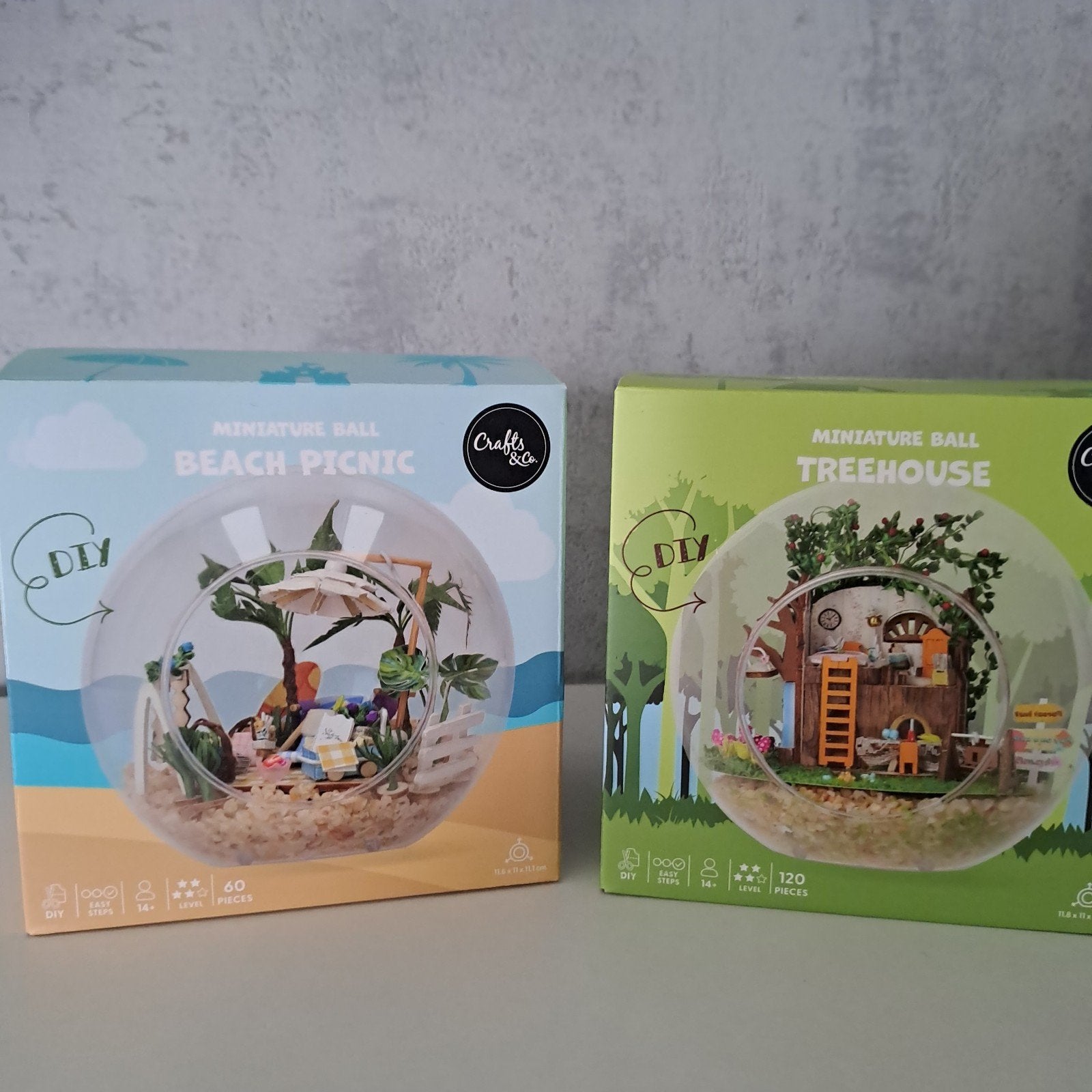 Miniatuur bal Treehouse + Beach Picnic, Ophalen, Nieuw, Knutselwerk