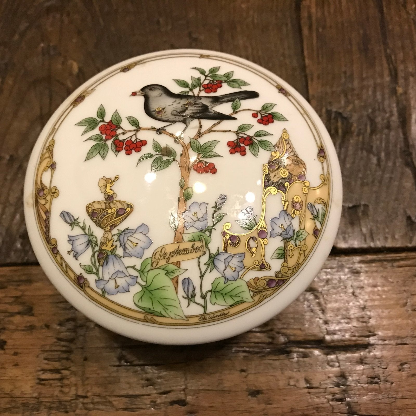 Hutschenreuther September Doosje - Vogel & Bloemen, Ophalen of Verzenden