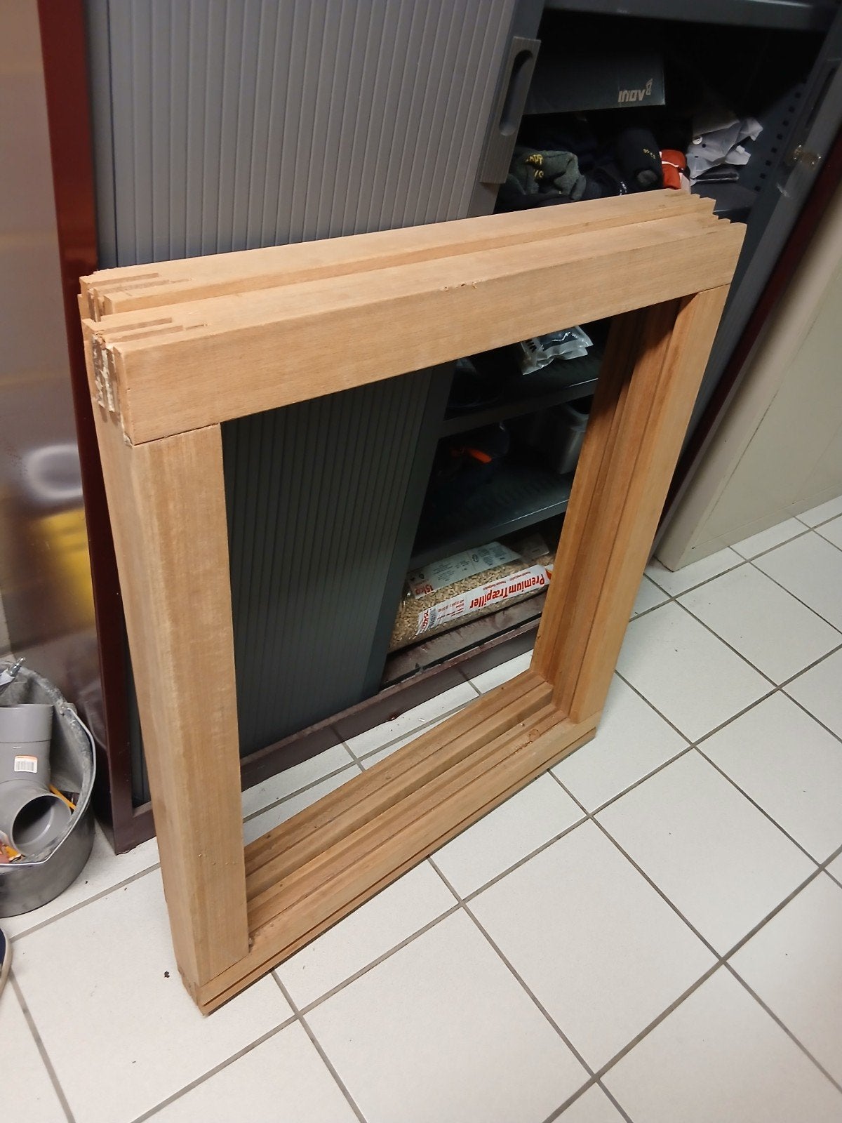 Houten kozijn - Nieuw 80 x 80 cm, Ophalen, 80 tot 100 cm, Overige typen, Nieuw