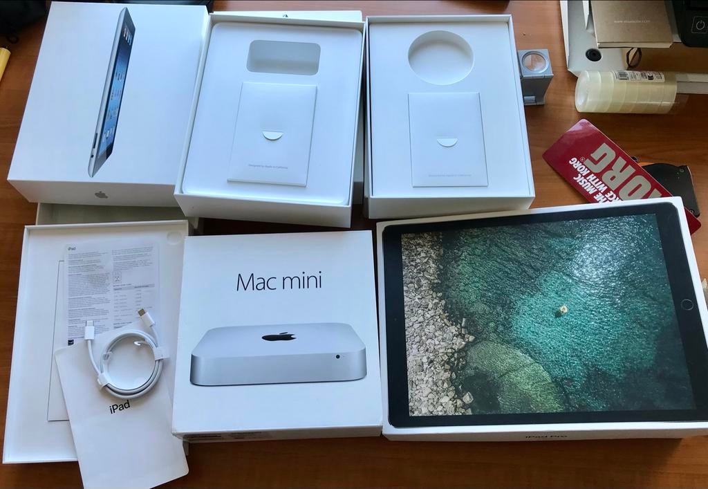 Lege dozen Apple iPads en Mac mini, Ophalen of Verzenden, Gebruikt