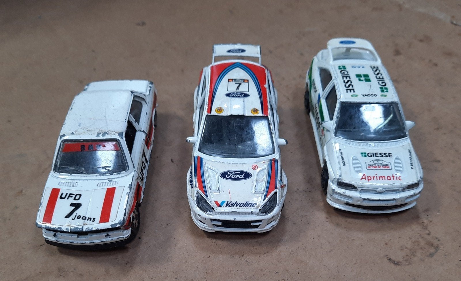 3 stuks Modelauto in Rallytrim zoals BMW & Ford, Ophalen of Verzenden, Auto, Overige merken