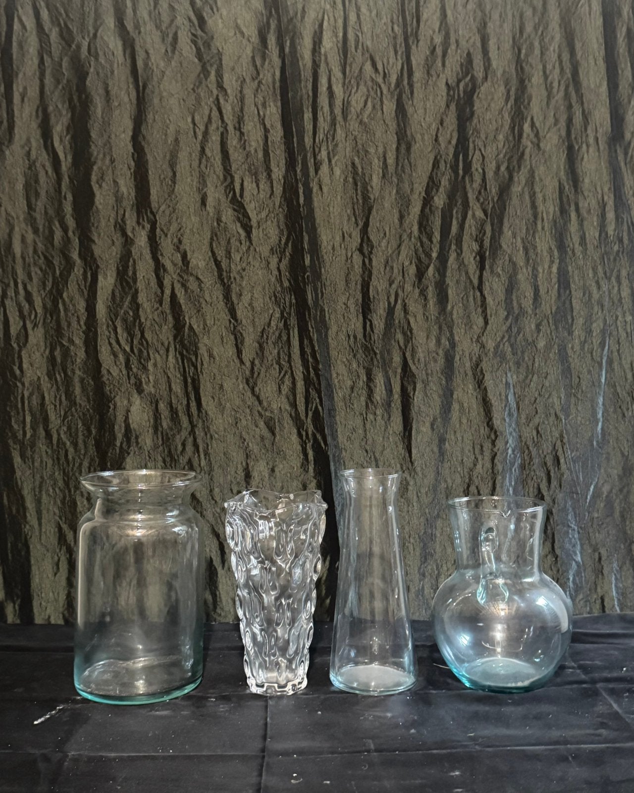 Set van 4 glazen vazen, Antiek en Kunst, Ophalen