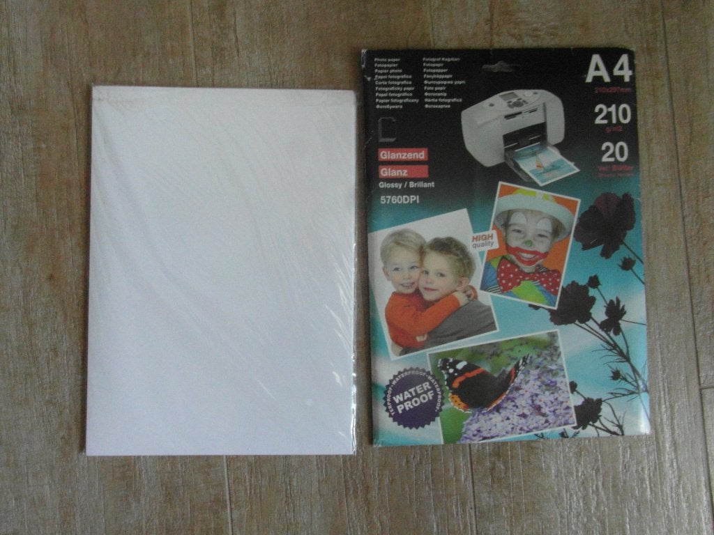 fotopapier. 20 vel maat A4  Nieuw, A4, Waterbestendig, Nieuw, Glanzend