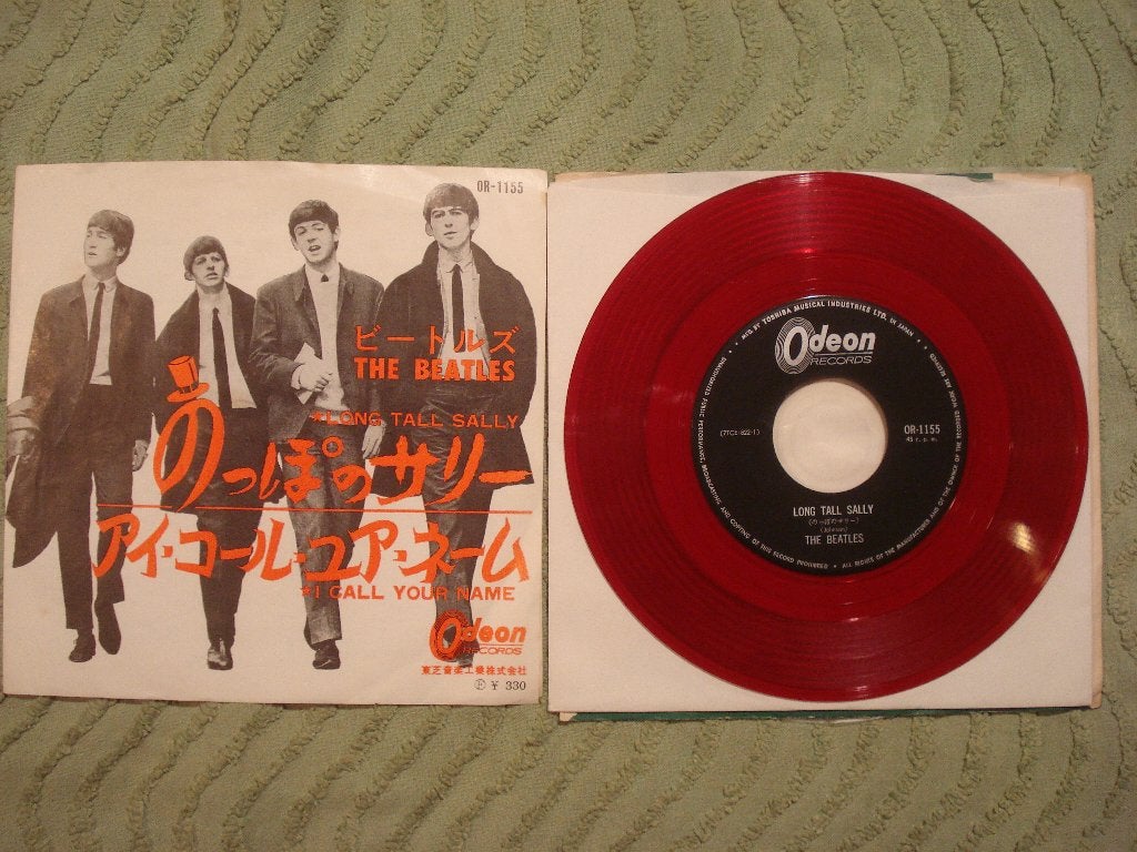 The Beatles 7" Rood Vinyl Single: ‘Long Tall Sally’ (Japan), Cd's en Dvd's, Vinyl Singles, Gebruikt, 7 inch, Single, Ophalen of Verzenden