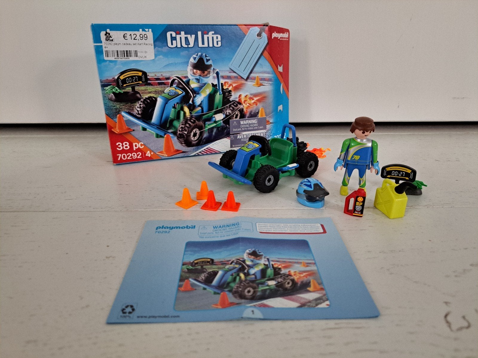 Playmobil City Life Kart race 70292, Gebruikt, Complete set, Voertuig, Ophalen of Verzenden
