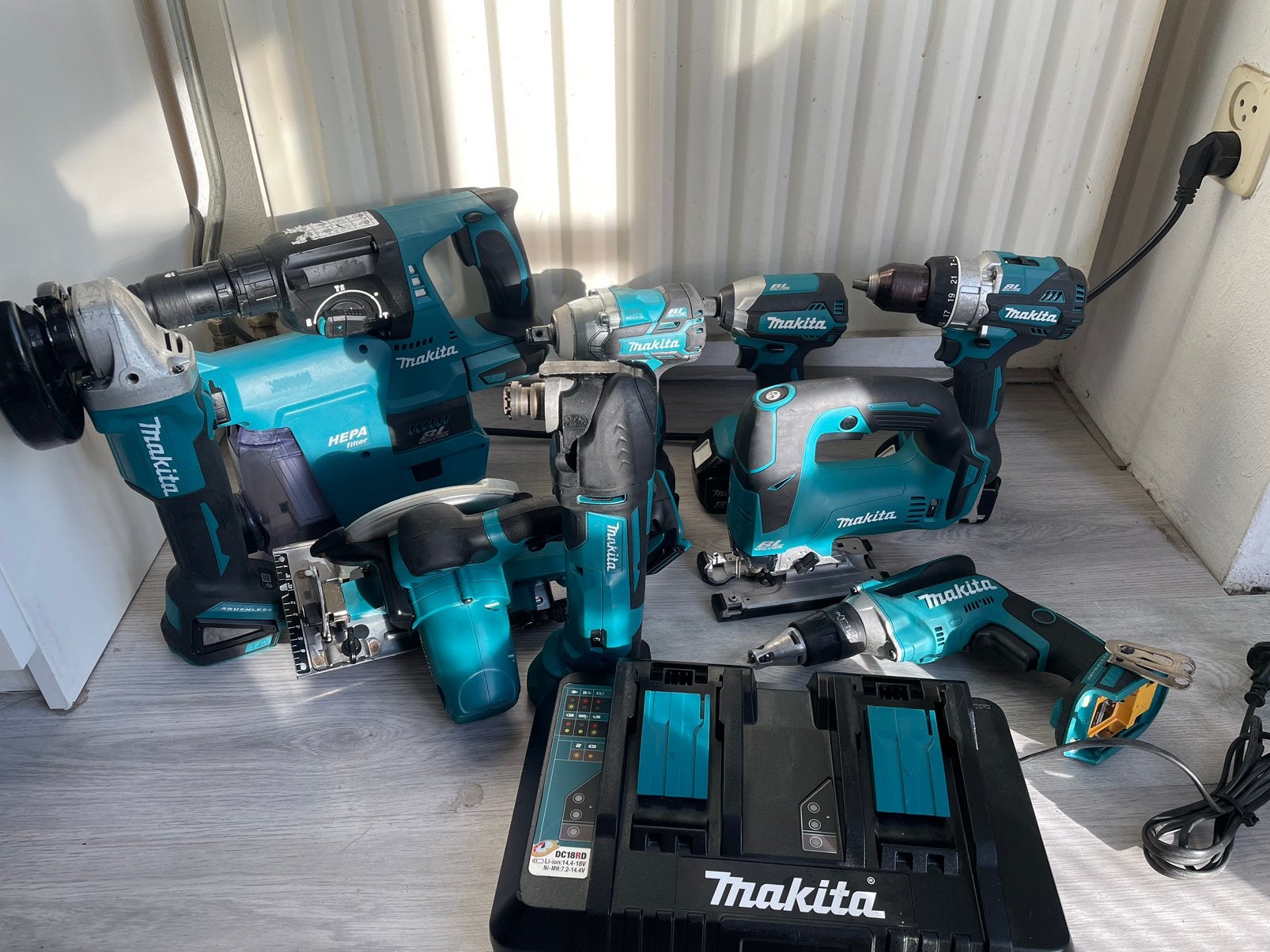 Makita 18V set 11-delig, Ophalen, Gebruikt