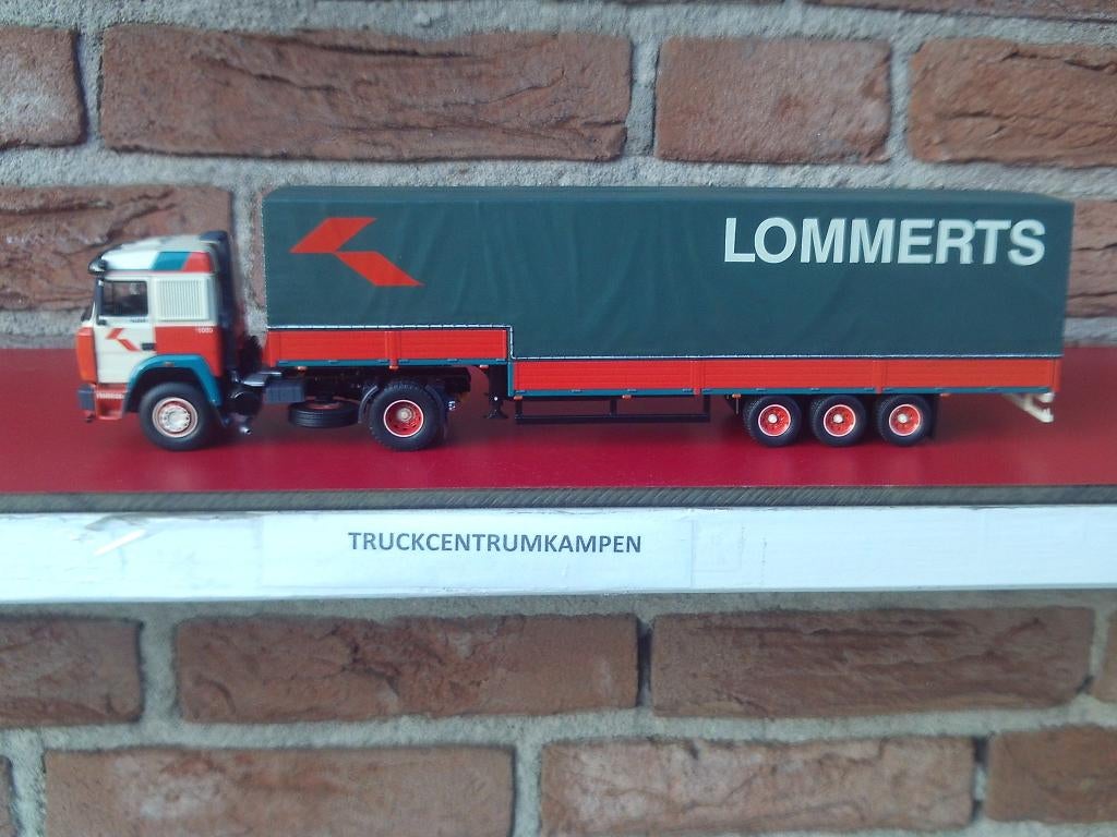 Tekno  Iveco  Turbo   Zwanenhals  oplegger  van  Lommerts, Ophalen of Verzenden, Nieuw, Bus of Vrachtwagen, Tekno