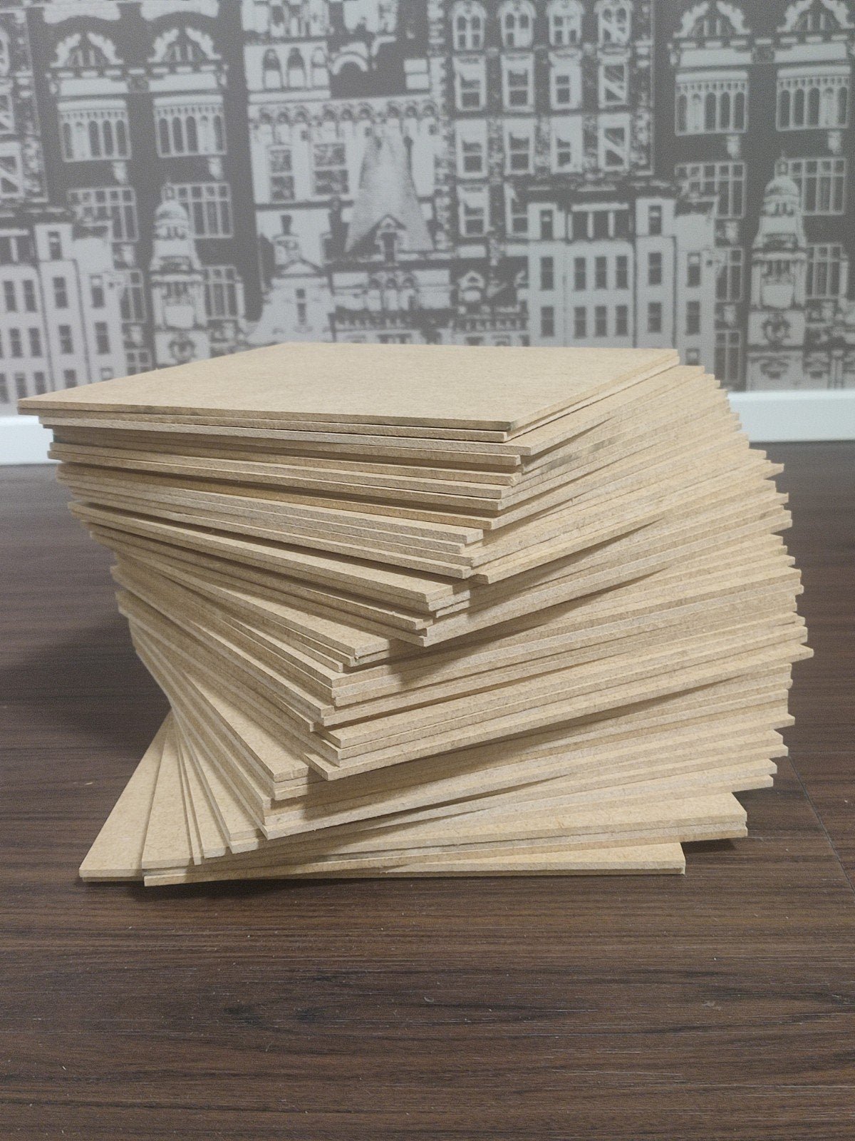 MDF plankjes modelbouw schilderen laserbrander DIY 50 st, Hobby en Vrije tijd, Deelbaar, Nieuw, Bruin, Knutselmateriaal