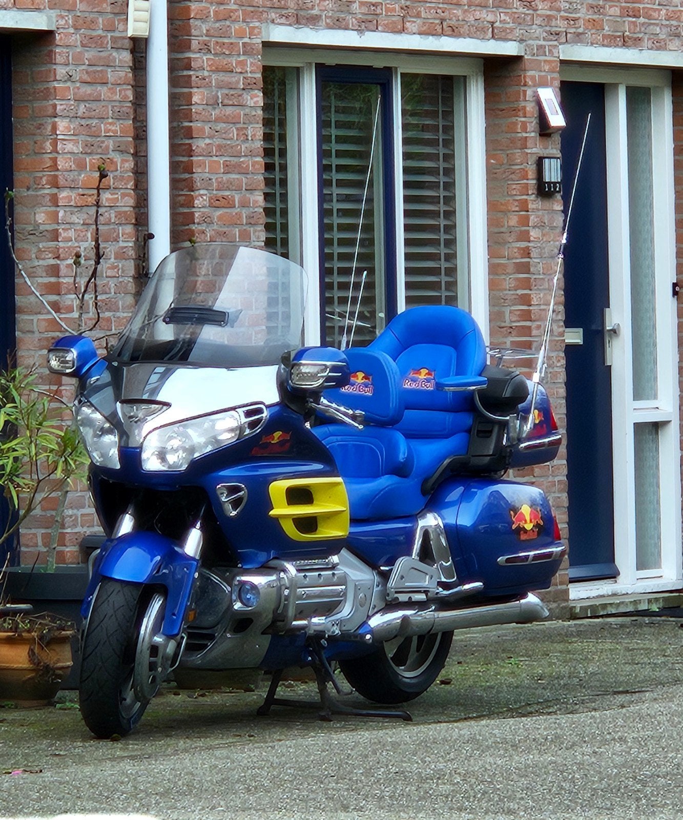 Honda Goldwing GL1800 (2002) - Luxe Red Bull styling, Motoren, Particulier, Toermotor