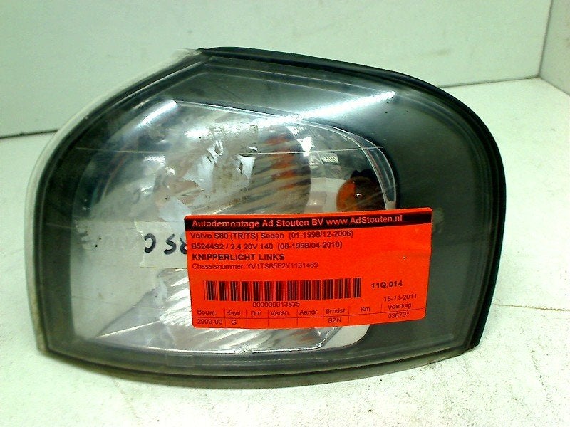 Knipperlicht Links Volvo S80 (TR/TS) (1998-08/2003-01), Gebruikt, Siegburger Straße 229, Köln 50679, , Duitsland, Info@volvocars.com