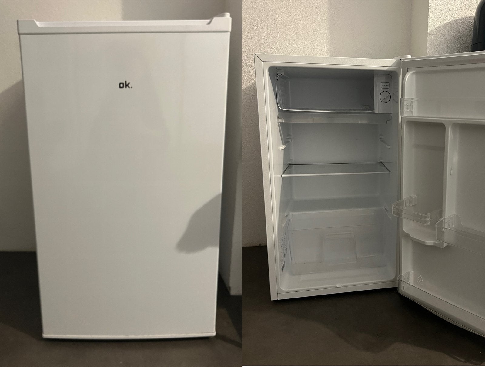 OK. fridge, Gebruikt, 75 tot 100 liter, 45 tot 60 cm, Met vriesvak