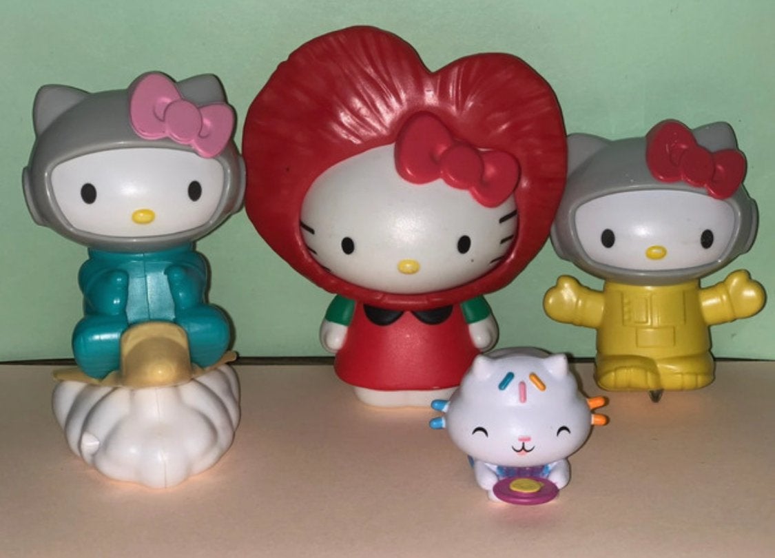 Hello Kitty poppetjes - set van 4, Ophalen of Verzenden, Gebruikt