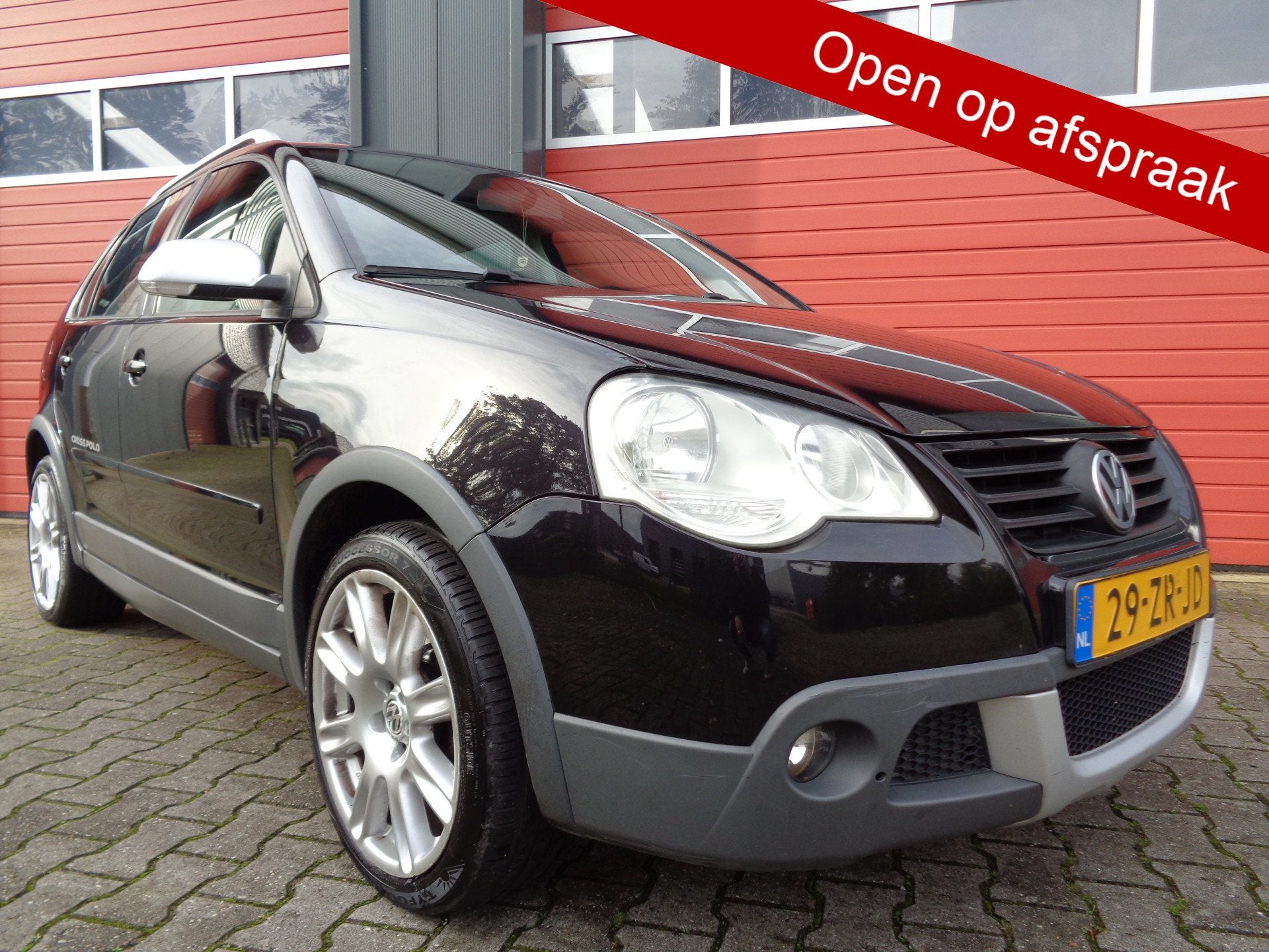 Volkswagen Polo 1.2-12V Cross,Airco,Sportstoelen,Open dak!, Auto's, Voorwielaandrijving, 1057 kg, 1198 cc, Zwart